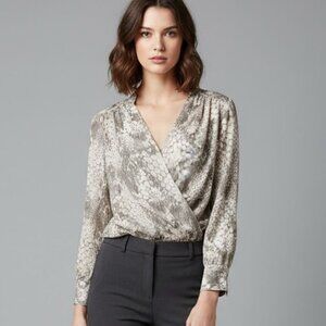 INC  International Concepts Animal Print Blouse